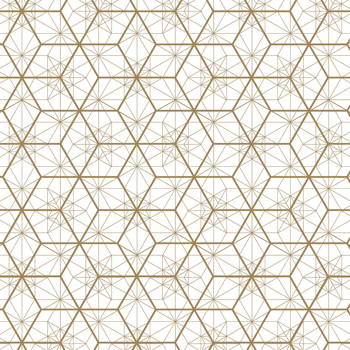 A pattern of hexagons and squares