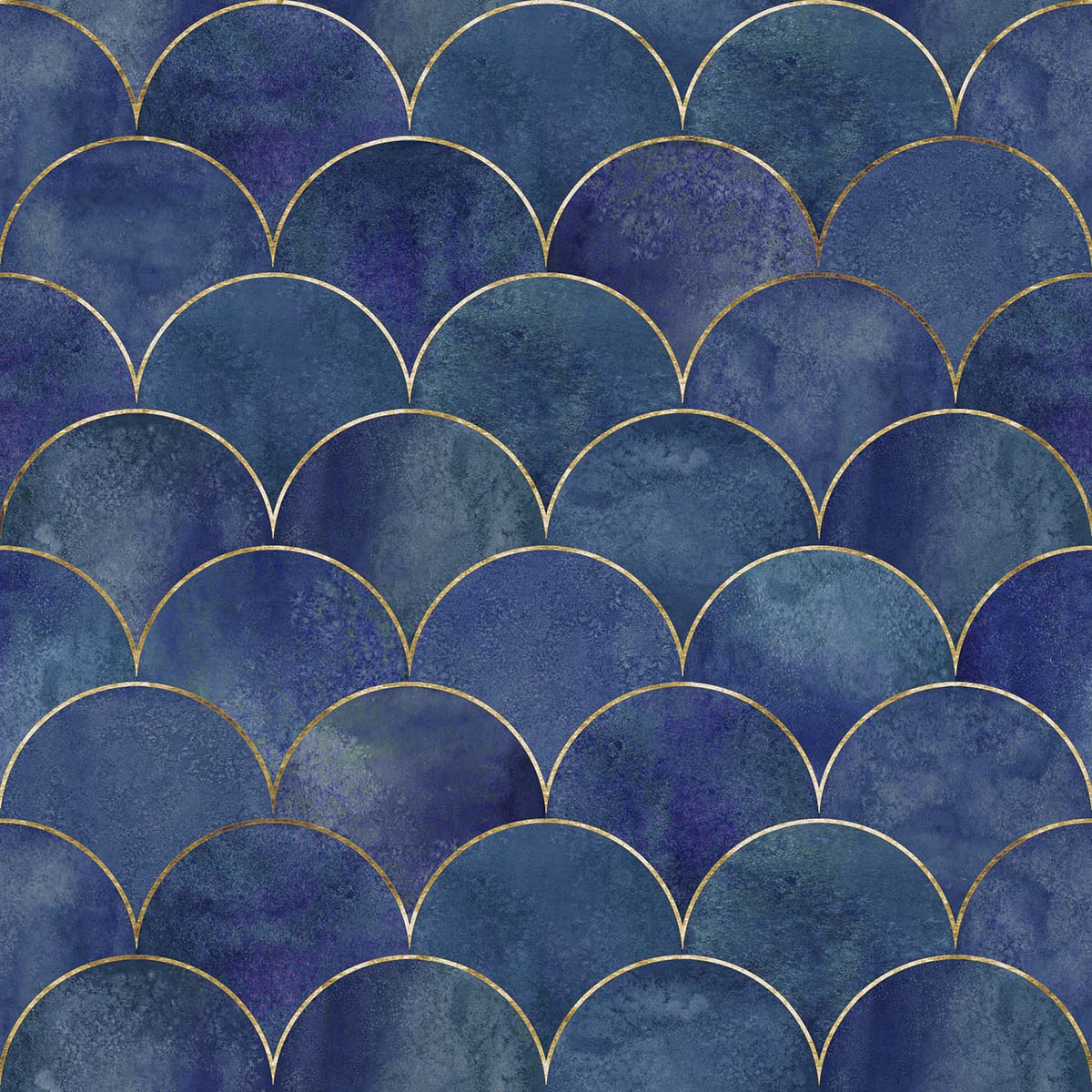 A blue and gold pattern