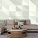 A white and grey triangle pattern