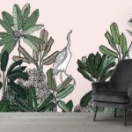 Rainforest Wallpaper for Walls with Bird