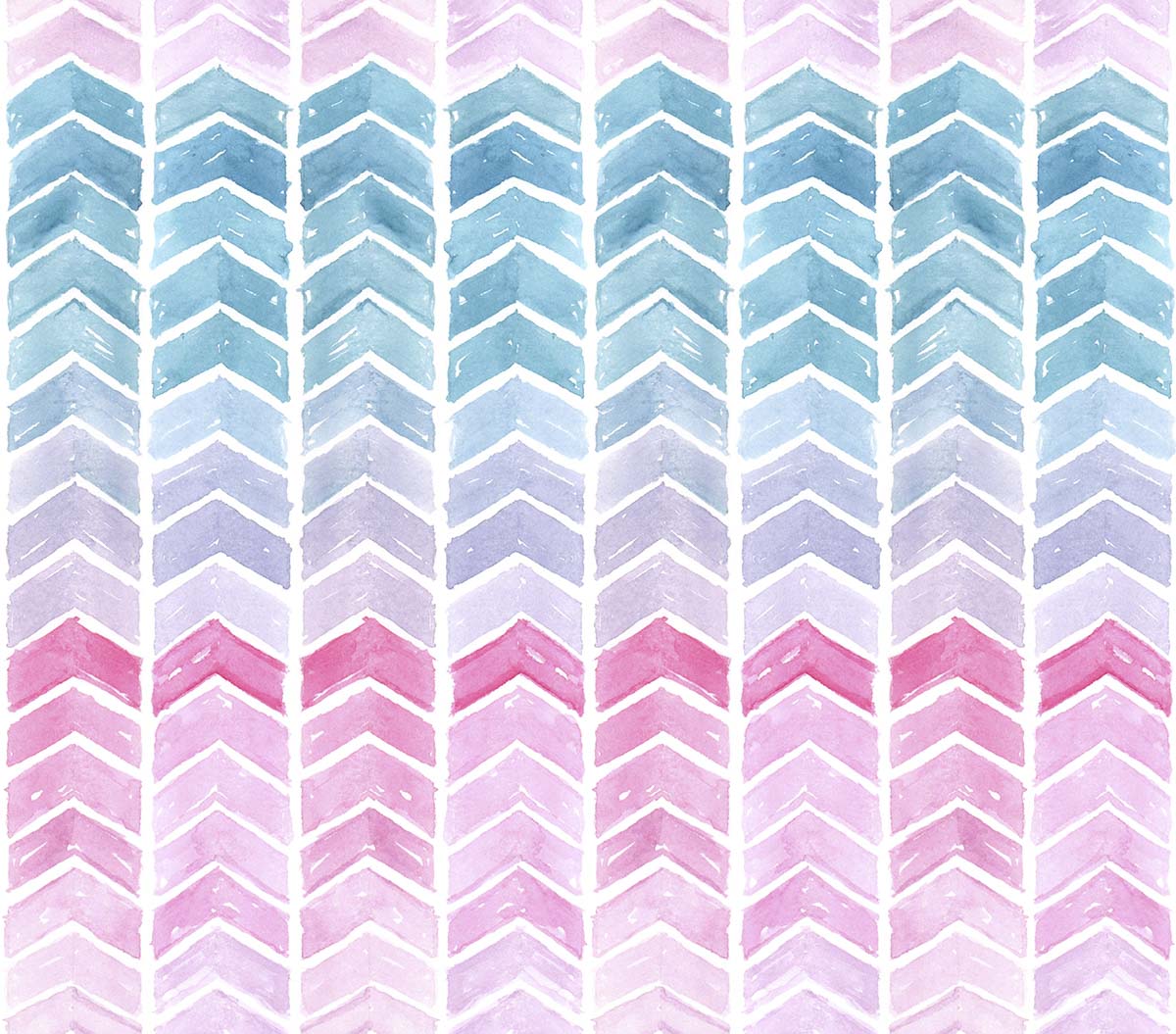 A watercolor chevron pattern