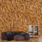 Brown Textured Surface Wallpaper for Home