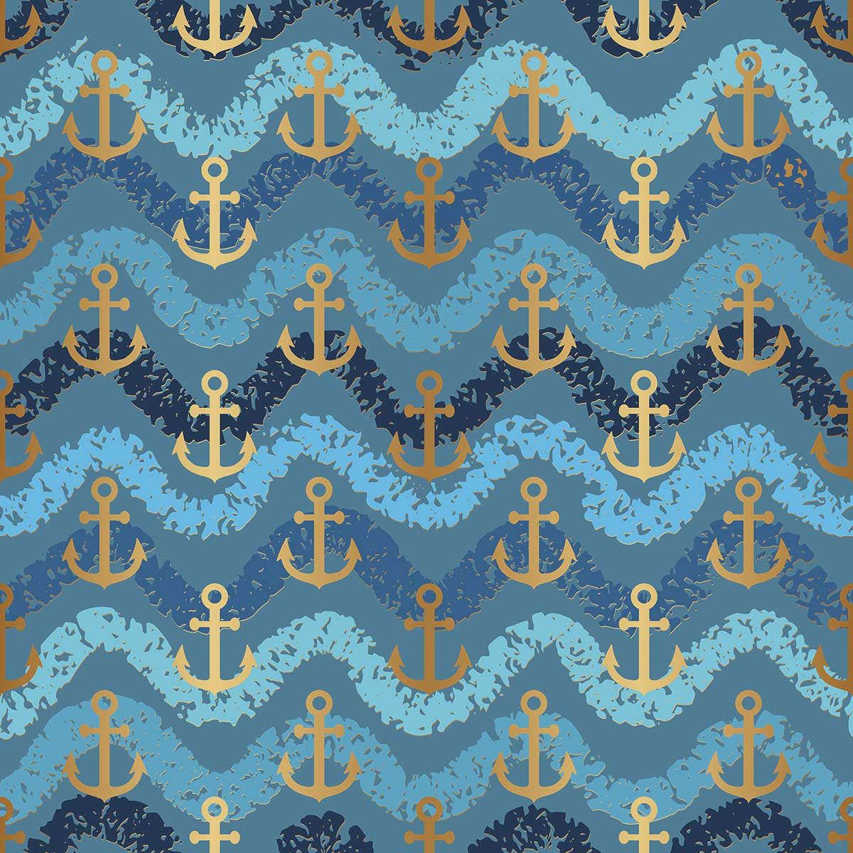 A pattern of anchors and waves