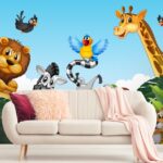 Cute Animals Wallpaper for Kids Room