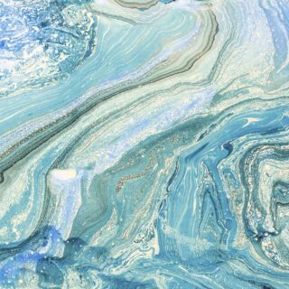 Blue and White Swirls Wallpaper