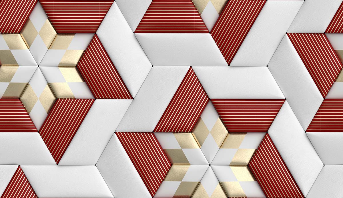 A red and white striped pattern