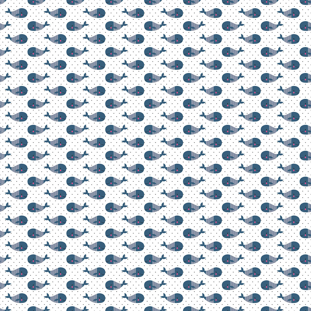 A pattern of blue whales