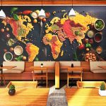 Wallpaper for Restaurant – World Map